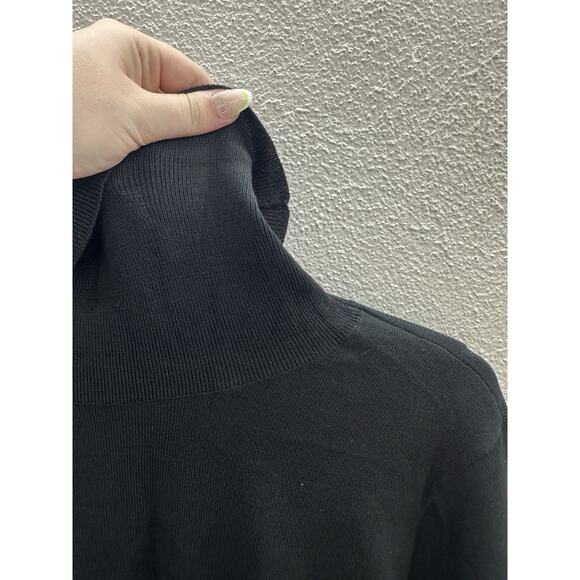 Architect Womens Sweater Size XL Black Turtleneck Pullover NWTs - Picture 3 of 11